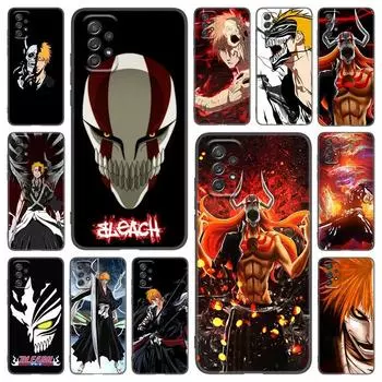 Чехол для телефона с аниме BLEACHS для Samsung Galaxy A21 A30 A50 A52 S A13 A22 A32 A33 A53 A73 5G A11 A12 A31 A51 A70 A71 A72, черный чехол Samsung A11