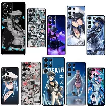 Чехол для телефона с аниме «Esdeath Akame ga Kill» для Samsung Galaxy S21 Ultra S20 FE S8 S9 S10 S22 Plus Note 20 Ultra Full Cover Galaxy S9 Plus
