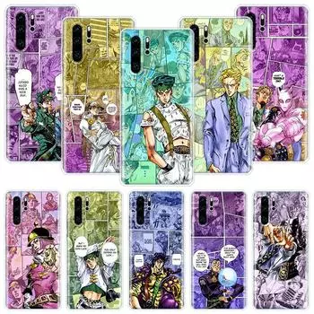 Чехол для телефона с аниме «JoJo Bizarre Adventur» для Huawei Honor 10 9 20 9X 8A 8X 8S Lite Pro Y5 Y6 Y7 Y9S P Smart Z 2019 2021 10i 20i Huawei Y5 2019