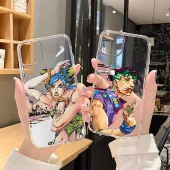 Чехол для телефона с аниме «JoJos Bizarre Adventure» для Xiaomi10T 11 Note10 Redmi7 8 9 S Pro K40 Poco3, прозрачный корпус XiaomiMiNote10lite