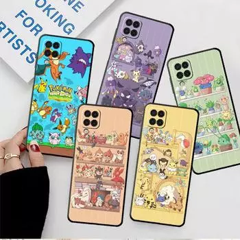 Чехол для телефона с аниме-комиксами Pokemon для Samsung Galaxy A52 A12 A51 A32 A53 A13 A71 A22 A21s A11 A03 A02 A41 A31 A23 A72 A73 TPU Samsung A02