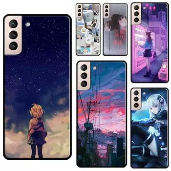 Чехол для телефона с аниме-пазлом для Samsung Galaxy S20 FE S21 S22 Note 20 Ultra Note 10 S8 S9 S10 Plus Galaxy S8