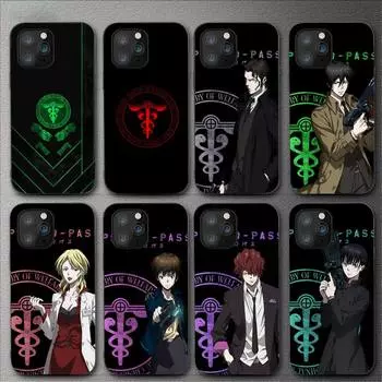 Чехол для телефона с аниме Psycho Pass для Iphone 11 12 Mini 13 14 Pro Xs Max X 8 7 6s Plus 5 Se Xr Shell iPhoneXS
