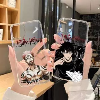 Чехол для телефона с аниме RUICHI Jujutsu Kaisen для Samsung GalaxyS20 S21 S30 FE Lite Plus A21 A51S Note20, прозрачный корпус GalaxyNote20ultra