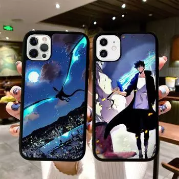 Чехол для телефона с аниме Solo Leveling, силиконовый чехол из ПК + ТПУ для iPhone 11 12 13 Pro Max 8 7 6 Plus X SE XR Hard Fundas iphone 14