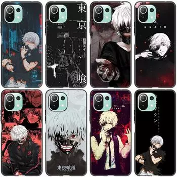 Чехол для телефона с аниме «Токийский гуль» для Xiaomi Mi 11 Lite NE 11i 10T 11T Pro A2 A3 Lite POCO F3 M3 M4 C31 X3 Pro NFC GT, черный чехол Xiaomi POCO X3 Pro