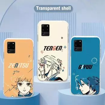Чехол для телефона с аниме «Убийца демонов» для Samsung Galaxy S10 S21 S22 Plus Ultra A91 A51 A21S A12, прозрачный чехол для телефона Galaxy S30