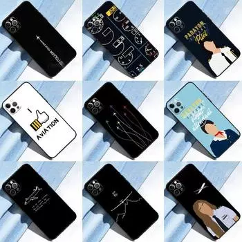 Чехол для телефона с эполетом «Самолет пилот» для iPhone 14 Pro Max XS X XR, чехол для iPhone 13 12 Mini 11 Pro Max 7 8 Plus iPhone 6 6s
