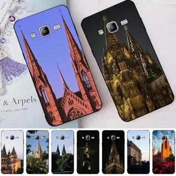 Чехол для телефона с архитектурным пейзажем для Samsung Note 9 10 20 Plus Pro Ultra J6 J5 J7 J8, мягкий черный чехол для телефона Galaxy Note20