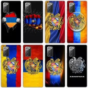 Чехол для телефона с армянским флагом Армении для Samsung Galaxy S20 S21 FE S10 Lite Note 20 10 Lite S8 S9 S10E S10 Plus, ультра черный чехол Samsung S21