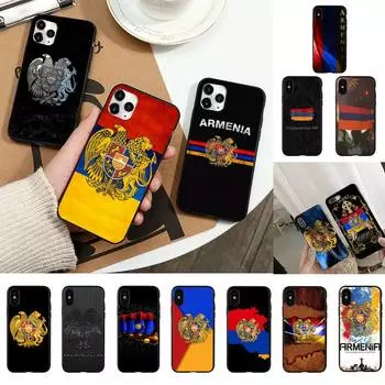 Чехол для телефона с армянским флагом Армении для iPhone 11 12 13 mini pro XS MAX 8 7 6 6S Plus X 5S SE 2020 XR iphone 6 6s