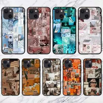 Чехол для телефона с эстетическим коллажем для iPhone 11 12 Mini 13 Pro XS Max X 8 7 6s Plus 5 SE XR Shell iPhone11