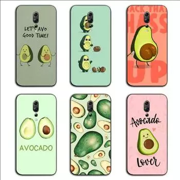 Чехол для телефона с эстетикой авокадо для OPPO Find X5 X3 X2 A93 Reno 8 7 Pro A74 A72 A53, мягкий черный чехол для телефона OPPO Find X5