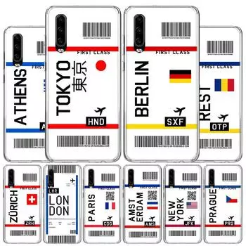 Чехол для телефона с этикеткой для проездного билета для Huawei P30 P20 P10 P40 P50 Pro Mate 20 40 30 10 Lite, популярный чехол для подарка в виде художественного элемента Huawei P30