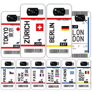 Чехол для телефона с этикеткой для проездного билета для Xiaomi Poco X3 GT X4 NFC M4 Pro M3 M2 F3 F2 F1 Mi Note 10 A3 A2 Lite A1 CC9E Fundas Cas Xiaomi Poco X3