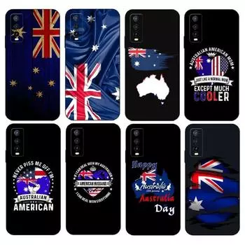 Чехол для телефона с австралийским флагом для VIVO Y31 IQOO U5 U5x 9 V21e V23 Y31s Y73 X60 X70 X80 Y33s Y21 Y76 Y15s T1 Pro Plus VIVOY76 5G