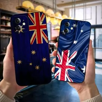 Чехол для телефона с австралийским флагом для Apple iPhone 14 Pro 13 Mini 11 12 Max Xr X Xs 6 6s 7 8 Plus, противоударный чехол на заднюю панель iPhone6 6s