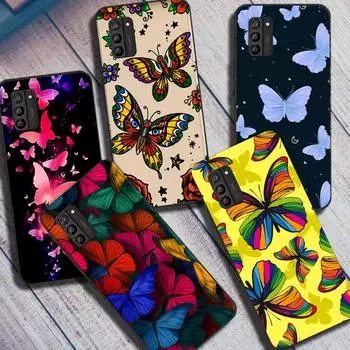 Чехол для телефона с бабочкой для iPhone Samsung Galaxy Redmi Xiaomi Oppo OnePlus Note SA 7 8 9 10 11 12 13 14 20 21 22 23 53 54 Pro Max Plus Ultra TPU Soft iPhone 6 or 6S