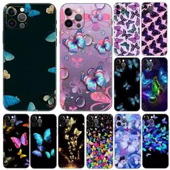 Чехол для телефона с бабочкой для iPhone Samsung Galaxy Redmi Xiaomi Oppo OnePlus Note SA 7 8 9 10 11 12 13 14 20 21 22 23 53 54 Pro Max Plus Ultra TPU Soft iPhone 6 or 6S
