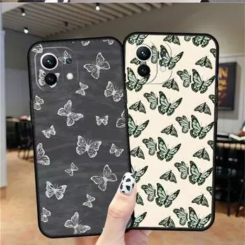 Чехол для телефона с бабочкой для Xiaomi 9T 9SE 9 12 11T 10 11 11i Lite Ultra Note10 Poco M3 F3 F4 M4 X4 GT Pro, задняя крышка Xiaomi 9
