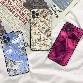 Чехол для телефона с банкнотой и долларом для iPhone Samsung Galaxy Redmi Xiaomi Oppo OnePlus Note SA 7 8 9 10 11 12 13 14 20 21 22 23 53 54 Pro Max Ultra TPU Soft iPhone 6 or 6S