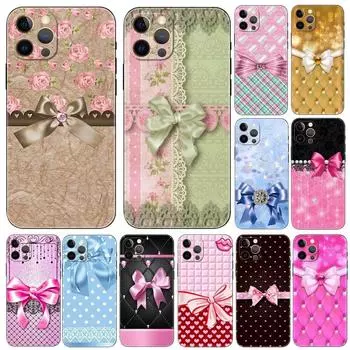 Чехол для телефона с бантом для iPhone Samsung Galaxy Redmi Xiaomi Oppo OnePlus Note SA 7 8 9 10 11 12 13 14 20 21 22 23 53 54 Pro Max Plus Ultra TPU Soft iPhone 6 or 6S