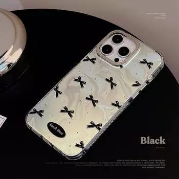 Чехол для телефона с бантом мятно-зеленого цвета 15promax