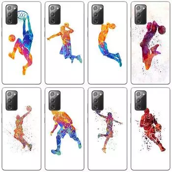 Чехол для телефона с баскетбольной корзиной для Samsung Galaxy S20 S21 FE S10 Lite Note 20 10 Lite S8 S9 S10E S10 Plus, ультра черный чехол Samsung Note 10