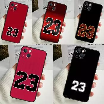 Чехол для телефона с баскетбольным номером 23 для iPhone 16 15 14 13 12 11 Pro Max Mini X XR XS Max 7 8 Plus iPhone 16