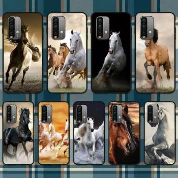Чехол для телефона с бегущей лошадью и животным для Xiaomi9 10 11PRO LITE Redmi Note7 8 9 10A PRO K40 Poco3 Shell RedmiNote7