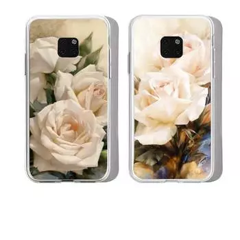 Чехол для телефона с белой розой для Huawei Mate P10 P20 P30 P40 10 20 Smart Z Pro Lite 2019 Honor20i Прозрачный чехол Huawei PSmart 2019
