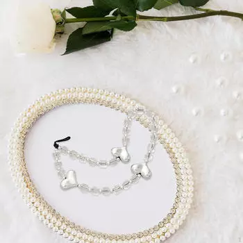 Чехол для телефона с бисером, ремешок на запястье, мультяшная цепочка, браслет с бусинами, брелок, ювелирный кошелек With a Bow