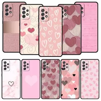 Чехол для телефона с блестками золотого и розового цвета для Samsung A13 A51 A71 A41 A31 A21S A11 A01 A03S A12 A32 A52 A22 A23 A33 A53 A73 5G Samsung A41