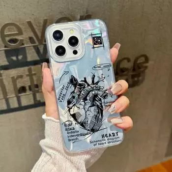 Чехол для телефона с блестящим глиттером и узором в виде сердца для iPhone 16 Pro 15 Pro Max 14 13 12 11, из ТПУ, прозрачный, с мягкими краями, противоударный, гибридный, с жестким ПК бампером iPhone 16 чёрный