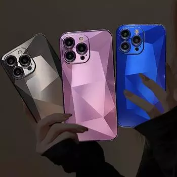 Чехол для телефона с блестящим лазером и бриллиантами для iPhone 15 14 13 12 11 Pro Max 14 15 Plus противоударный мягкий чехол из ТПУ For iPhone 11 Pro Max чёрный