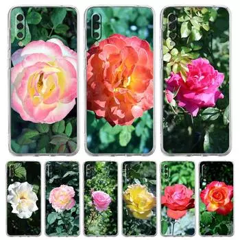 Чехол для телефона с ботаническим рисунком розы для Samsung Galaxy A52 A50 A70 A30 A40 A20E A10S A20S A02S A04s A12 A22 A32 A72 5G, прозрачный чехол Samsung A10