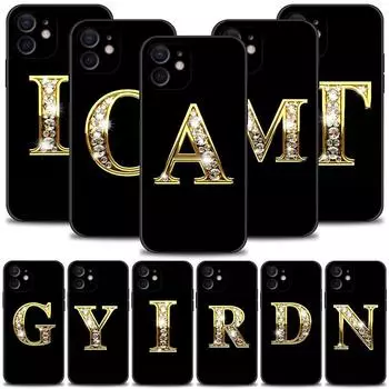 Чехол для телефона с буквами алфавита для Apple Iphone 14 13 12 11 Pro Max 13 12 Mini Xs Max Xr X 7 8 Plus 6 6s, силиконовый чехол For iPhone 6 6S Plus