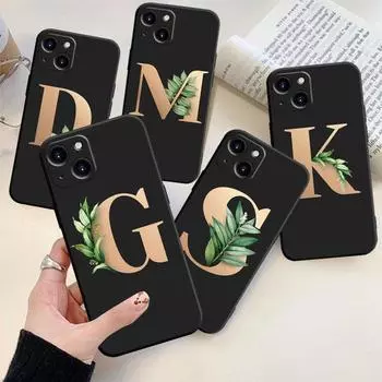 Чехол для телефона с буквенным принтом для iPhone Samsung Galaxy Redmi Xiaomi Oppo OnePlus Note SA 7 8 9 10 11 12 13 14 20 21 22 23 53 54 Pro Max Plus Ultra TPU Soft iPhone 6 or 6S