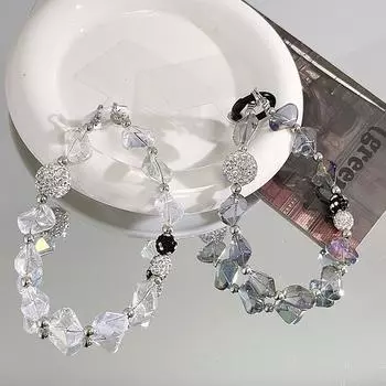 Чехол для телефона с бусинами, шнурок, ромбовидные бусины, цепочка для телефона, ремешок для телефона, брелок для камеры, кулон