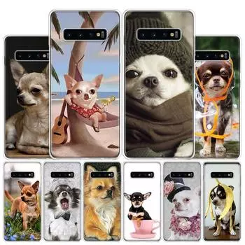 Чехол для телефона с чашкой чихуахуа и собаками для Samsung Galaxy S10 Plus S20 FE S21 S22 Ultra S10E S9 S8 + S7 Edge J4 Samsung S10