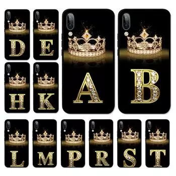 Чехол для телефона с черной бриллиантовой короной и надписью для OPPO A9 A7 A3S A1K F5 Reno 2 Z Realme 6 5 Pro C3 Vivo Y91C Y51 Y31 Y19 Y17 Y11 V17 Vivo Y91C