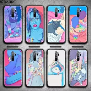 Чехол для телефона с цифровым искусством и любовью, триповый психоделический чехол для Redmi 9A 8A 7 6 6A Note 9 8 8T Pro Max Redmi 9 K20 K30 Pro Redmi 8