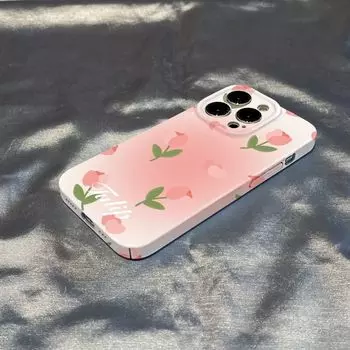 Чехол для телефона с цветами тюльпана для Iphone 14 Plus 13 Pro Max 11 12, защита камеры, противоударный чехол-бампер для Iphone Xr Xs X 7 8 P iphone x xs