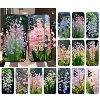 Чехол для телефона с цветком ландыша для Samsung A35 A55 A54 A15 A25 A05s A05 A22 A24 A52 A33 A34 M34 M14 M54 M23 A54