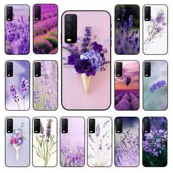 Чехол для телефона с цветком лаванды, фиолетовый, лаванда, для vivo Y31 Y30 Y33S Y11S Y12S Y17 Y20 Y21S Y1S Y53S Y15 Y19 Y91C V23, чехлы VIVO Y1S