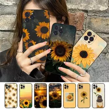 Чехол для телефона с цветком подсолнуха для iPhone Samsung Galaxy Redmi Xiaomi Oppo OnePlus Note SA 7 8 9 10 11 12 13 14 20 21 22 23 53 54 Pro Max Plus Ultra iPhone 6 or 6S
