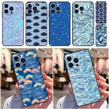 Чехол для телефона с цветочной текстурой в японском стиле для iPhone 13 12 11 14 Pro Max Mini X XR XS MAX SE 2022 2020 7 8 14 Plus iPhone SE 2022