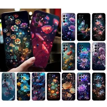 Чехол для телефона с цветочным рисунком для Samsung A35 A55 A54 A15 A25 A05s A05 A22 A24 A52 A33 A34 M34 M14 M54 M23 A25