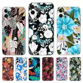 Чехол для телефона с цветущим растением для iPhone Samsung Galaxy Redmi Xiaomi Oppo OnePlus Note SA 7 8 9 10 11 12 13 14 20 21 22 23 53 54 Pro Max Ultra TPU Soft iPhone 6 or 6S