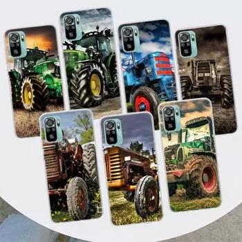 Чехол для телефона с фермерским автомобилем и трактором для Xiaomi Redmi Note 10 9 8 11 Pro 10S 11T 11S 9S 8T 7 6 5 9A 9C 9T 8A 7A, чехол с принтом Redmi Note 10(10S)